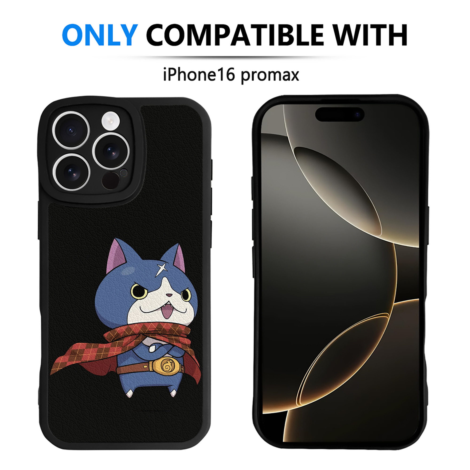（画像用） 妖怪ウォッチ Yo-kai Watch 【iPhone 16シリーズ対応】シリコンスマホケース（レザー調） 材質：シリコン